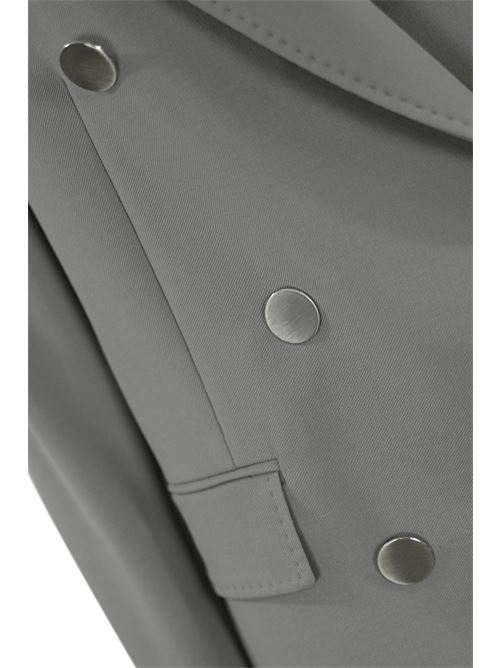 Blazer Edicola in crepe satin di lana Grigio MAX MARA STUDIO | 2516041071600042